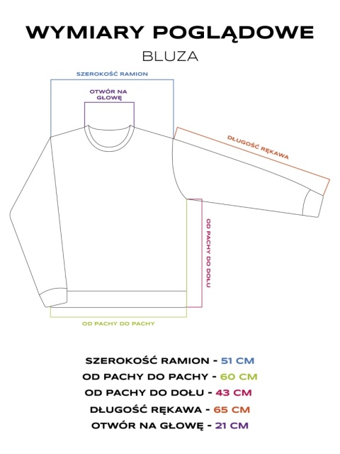 Bluza farbowana ze ściągaczem (szaro-pomarańczowa)