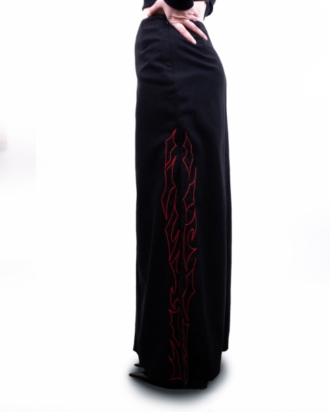 Slit tribal skirt