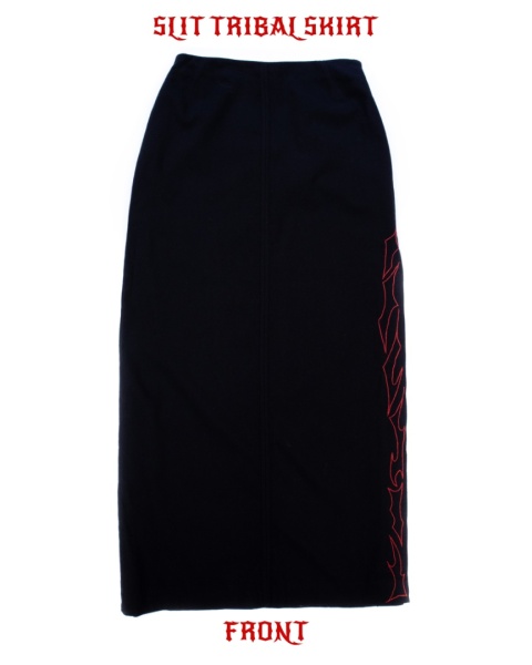 Slit tribal skirt