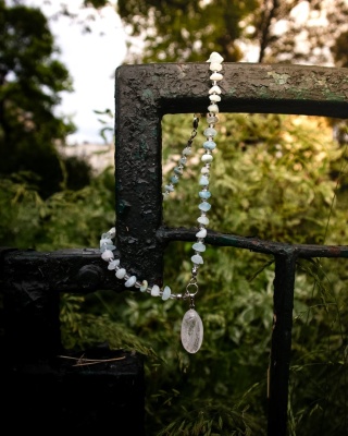 Aquamarine necklace no. 6